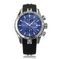 Edox Grand Ocean Chronograph Automatic, blue dial, steel, rubber, 43mm, ref 09800-3CA-BUIN