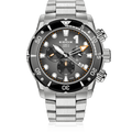 Edox CO-1 Chronograph, black and gold dial, titanium bracelet, 45mm, ref 10242-TINM-GIDNO