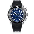Edox CO-1 Chronograph, blue dial, 45mm titanium, ref 10242-TIN-BUIN