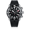 Edox CO-1 Chronograph, black dial, 45mm titanium, ref 10242-TIN-NIN