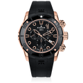 Edox CO-1 Chronograph, black and rose dial, 45mm, ref 10250-37R-NIR