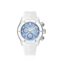 Edox CO-1 ChronoLady, blue dial, steel, rubber, 38mm, ref 10255-3BCAB-BUCIDN