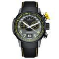 Edox Chronorally Dominique Aegerter Limited Edition, grey dial, grey PVD titanium, leather, 48mm, ref 38001-TINGNAEG-GNJ