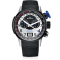 Edox Chronorally Limited Edition, black and white dial, titanium, rubber, 48mm, ref 38001-TINNBU-BN