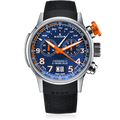 Edox Chronorally X-treme Pilot, blue dial, titanium, rubber, 48mm, ref 38001-TINOCA-BUO3