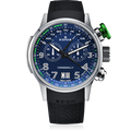 Edox Chronorally Chronograph, blue dial, 48mm titanium, ref 38001-TINV-BUV3