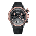 Edox Chronorally 45 Chronograph, grey dial, grey PVD titanium, rubber, 45mm, ref 38003-TINGR-GNR