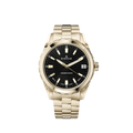Edox Grand Ocean Date Ladies, black dial, rose PVD, 33mm, ref 53103-37JM-NID