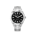Edox Grand Ocean Date Ladies, black dial, steel bracelet, 33mm, ref 53103-3M-NIN