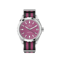 Edox Grand Ocean Date Ladies, purple dial, NATO strap, 33mm, ref 53103-3NAVN-VION