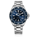 Edox Neptunian Automatic 1000M dive watch, blue dial, 44mm steel case, ref 80120-3BUM-BUF