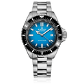 Edox Neptunian Automatic 1000M, blue dial, steel bracelet, 44mm, ref 80120-3NM-BUIDN