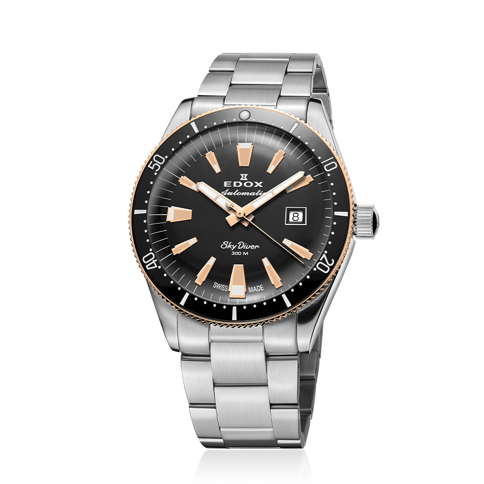 Edox SkyDiver Date Automatic Limited Edition, grey dial, 42mm, ref 80126-357RNM-NIRB