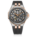 Edox Delfin Mecano Automatic, grey and rose dial, PVD, rubber, 43mm, ref 85303-357GR-NRN