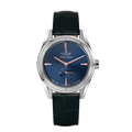 Edox Grand Ocean Automatic Platinum 950 Limited Edition, blue dial, leather, 39mm, ref 98001-PT950CN-BUIR